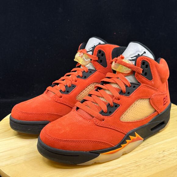 Women’s Size 8 Nike Air Jordan 5 Retro 'Dunk on Mars' Fire Red DD9336-800 - Picture 2 of 10
